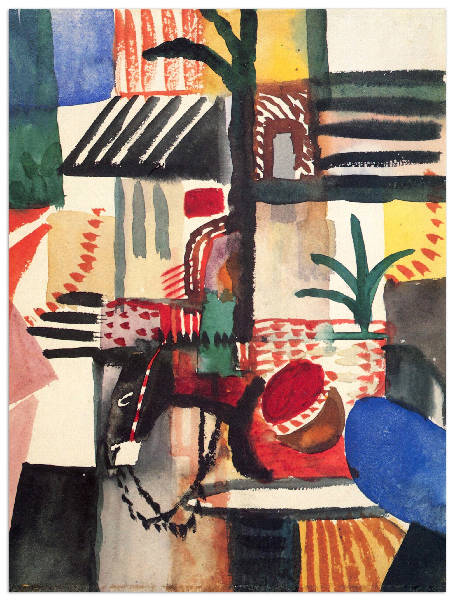 Man with a donkey cm 60x80