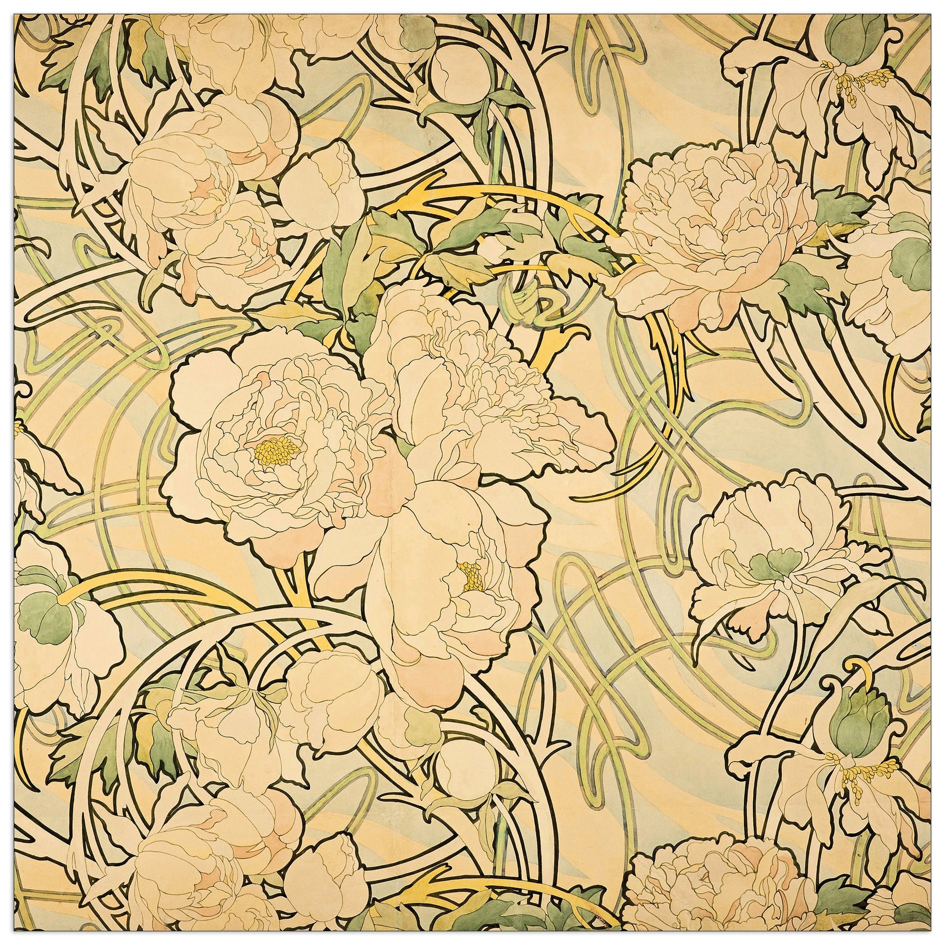 Peonies cm 30x30