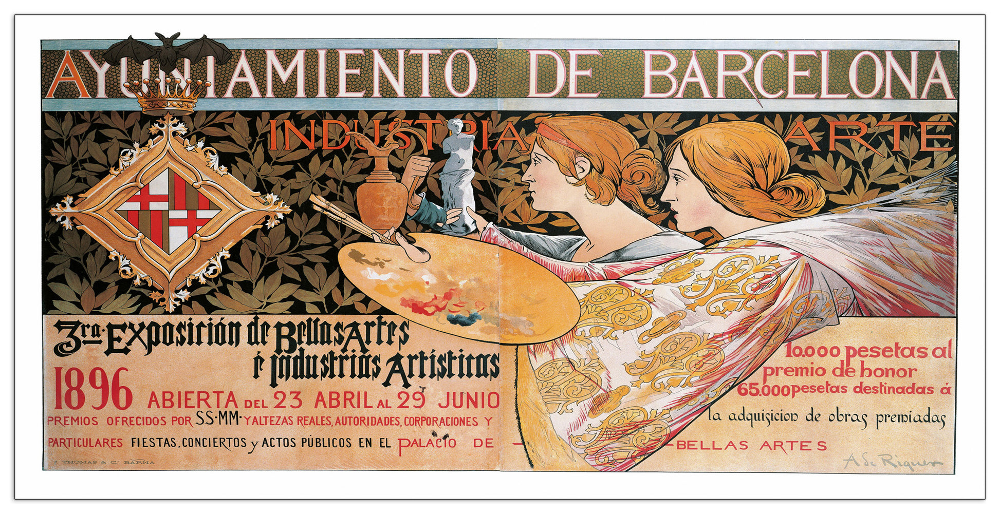 3rd exposicion de Bellas Artes cm 140x70