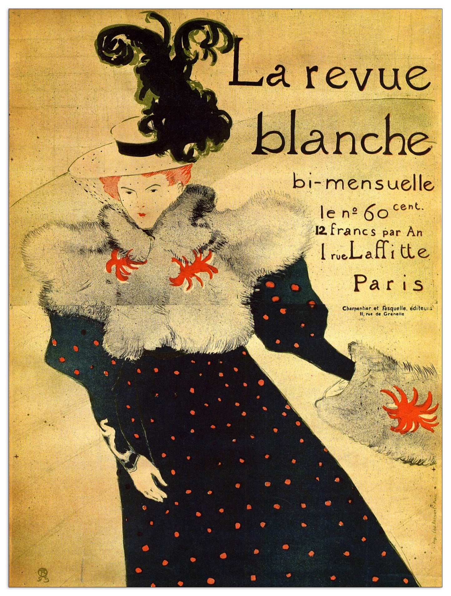 La reveu blanche cm 90x120
