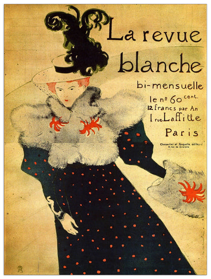 La reveu blanche cm 90x120