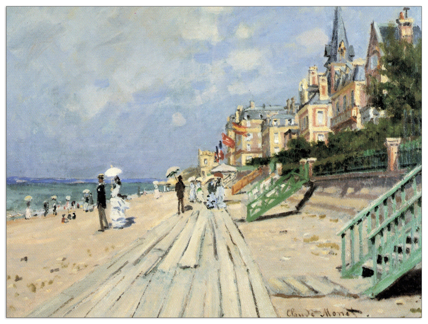 Beach at trouville cm 120x90