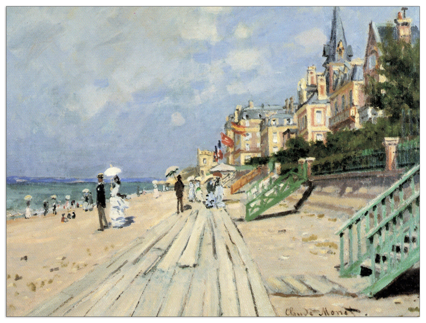Beach at trouville cm 80x60