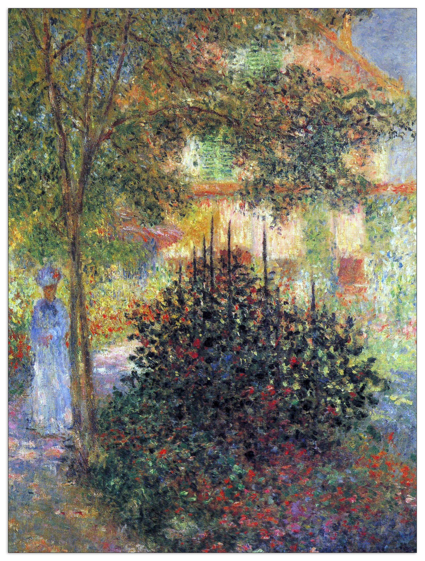 Camille in the garden of the house in Argenteuil cm 60x80