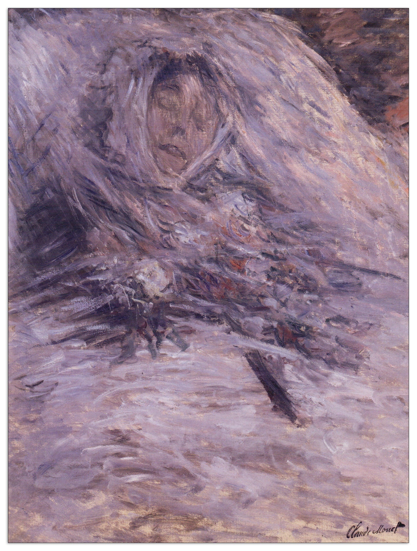 Camille Monet sur son lit de mort cm 90x120