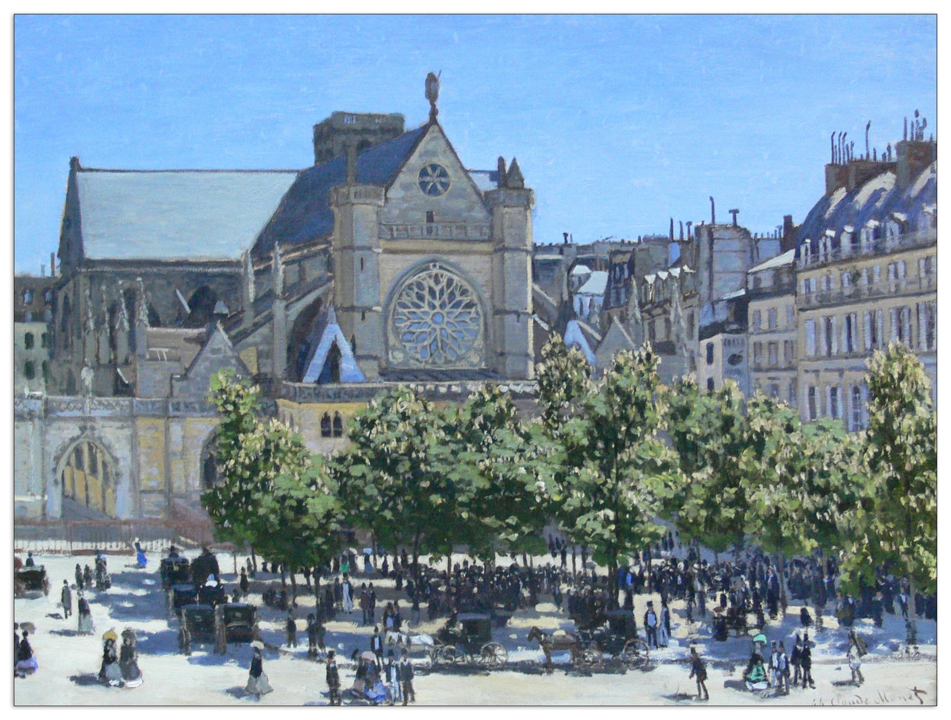 Saint-Germain Auxerrois, Paris 1867 cm 80x60