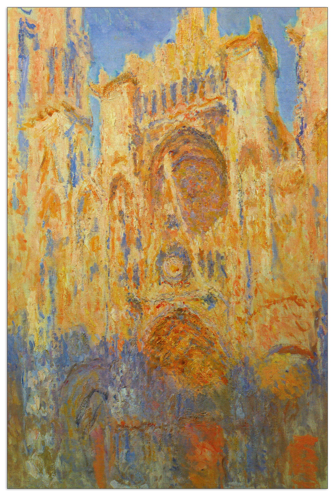 Rouen Cathedral Facade at Sunset cm 60x90