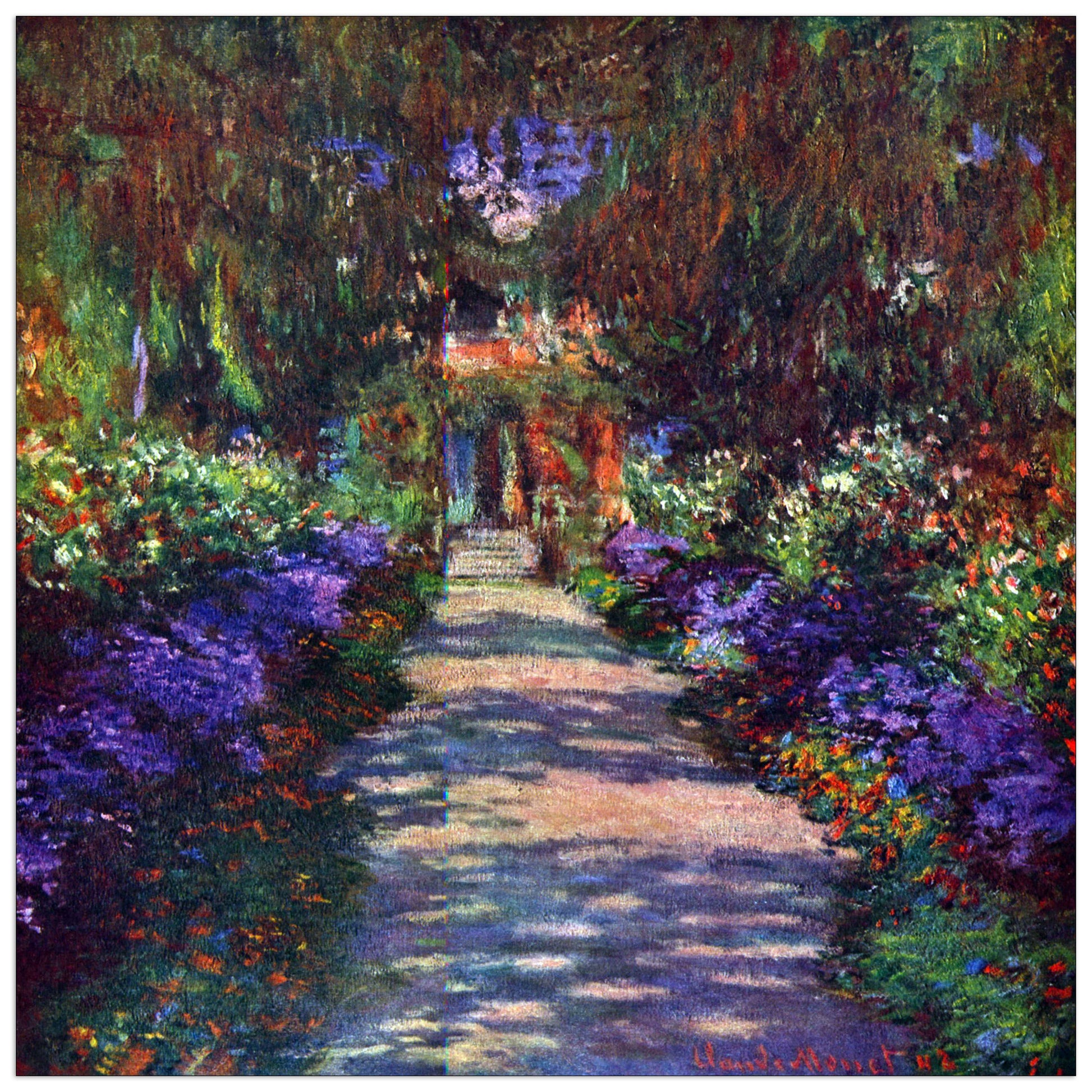 Garden at Giverny cm 30x30