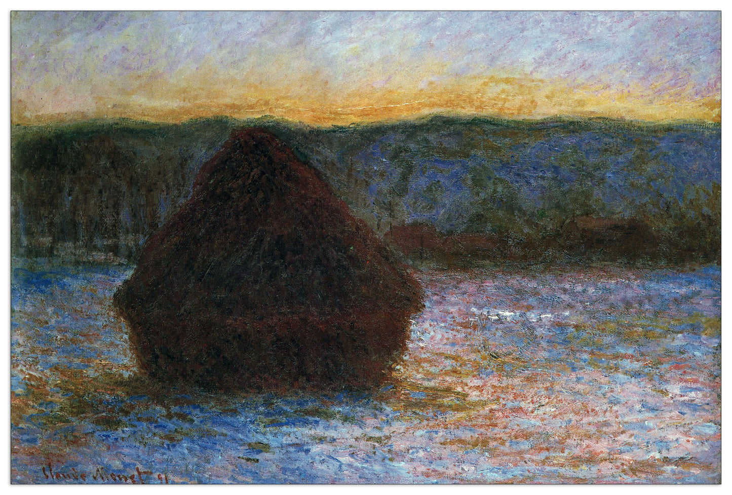 Haylofts thaw, sunset cm 135x90