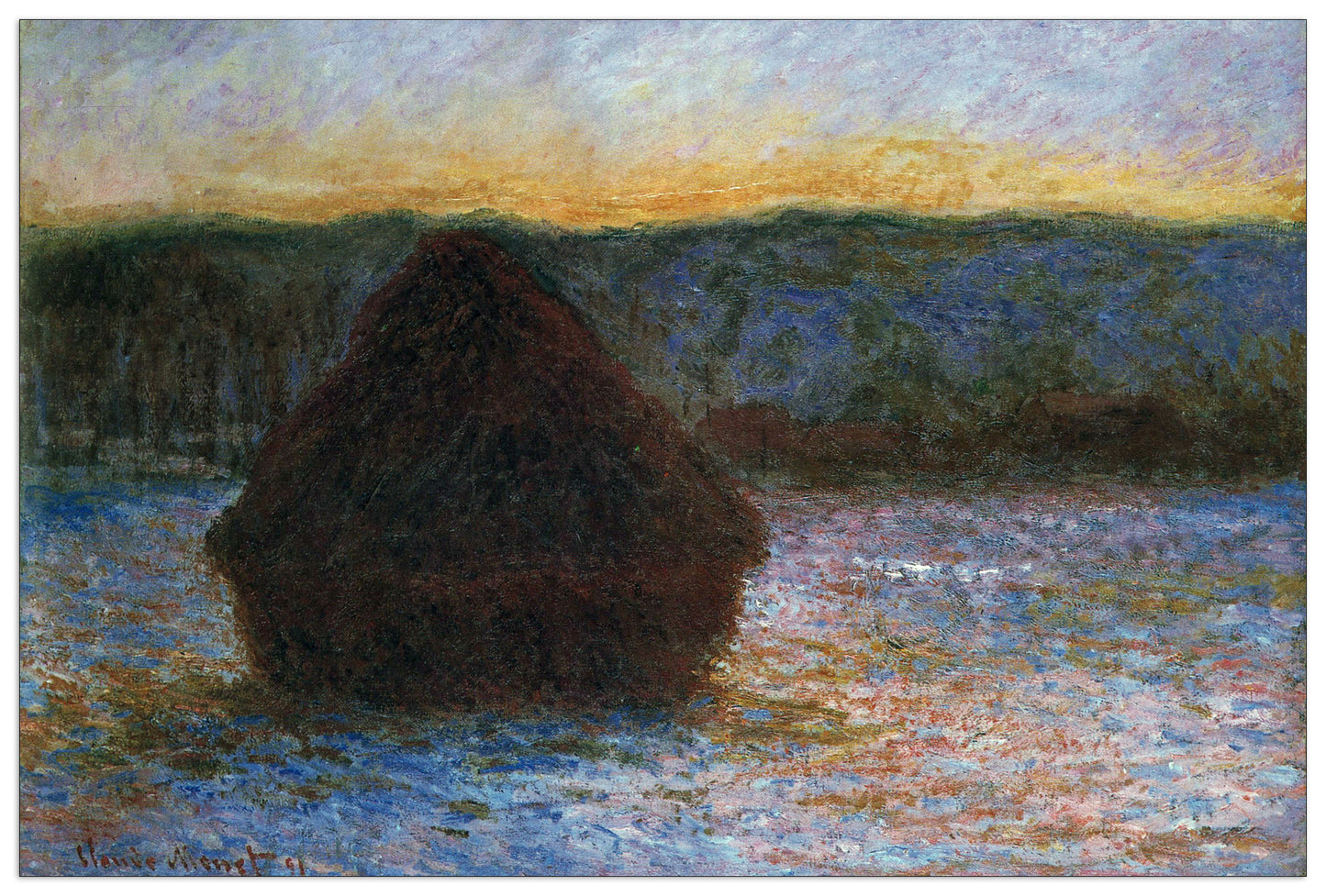 Haylofts thaw, sunset cm 90x60