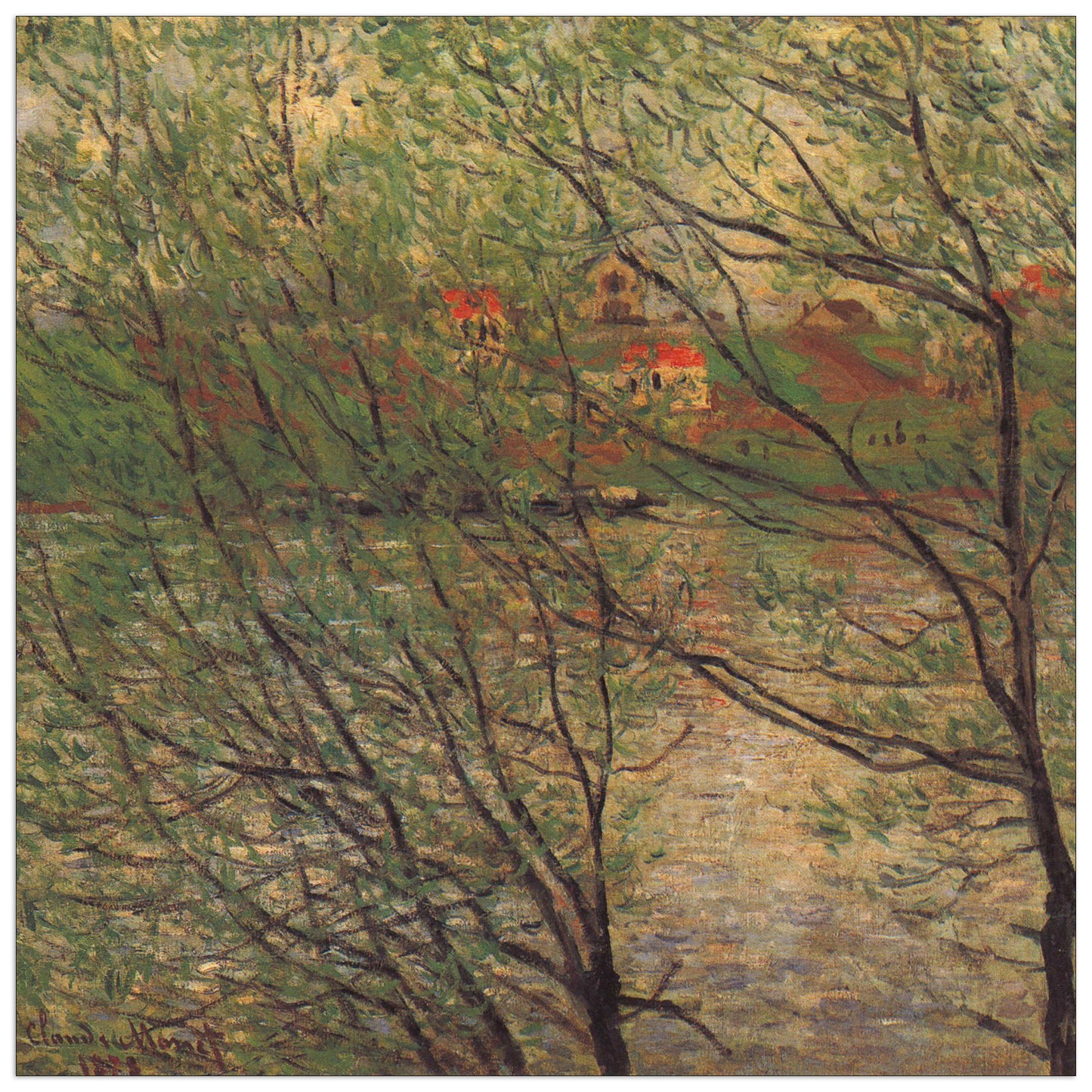 His bank, the Ile de la Grande Jatte cm 50x50