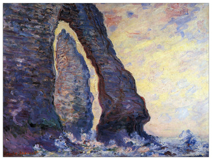 La Porte d'Aval and the needle at EÌtretat cm 80x60