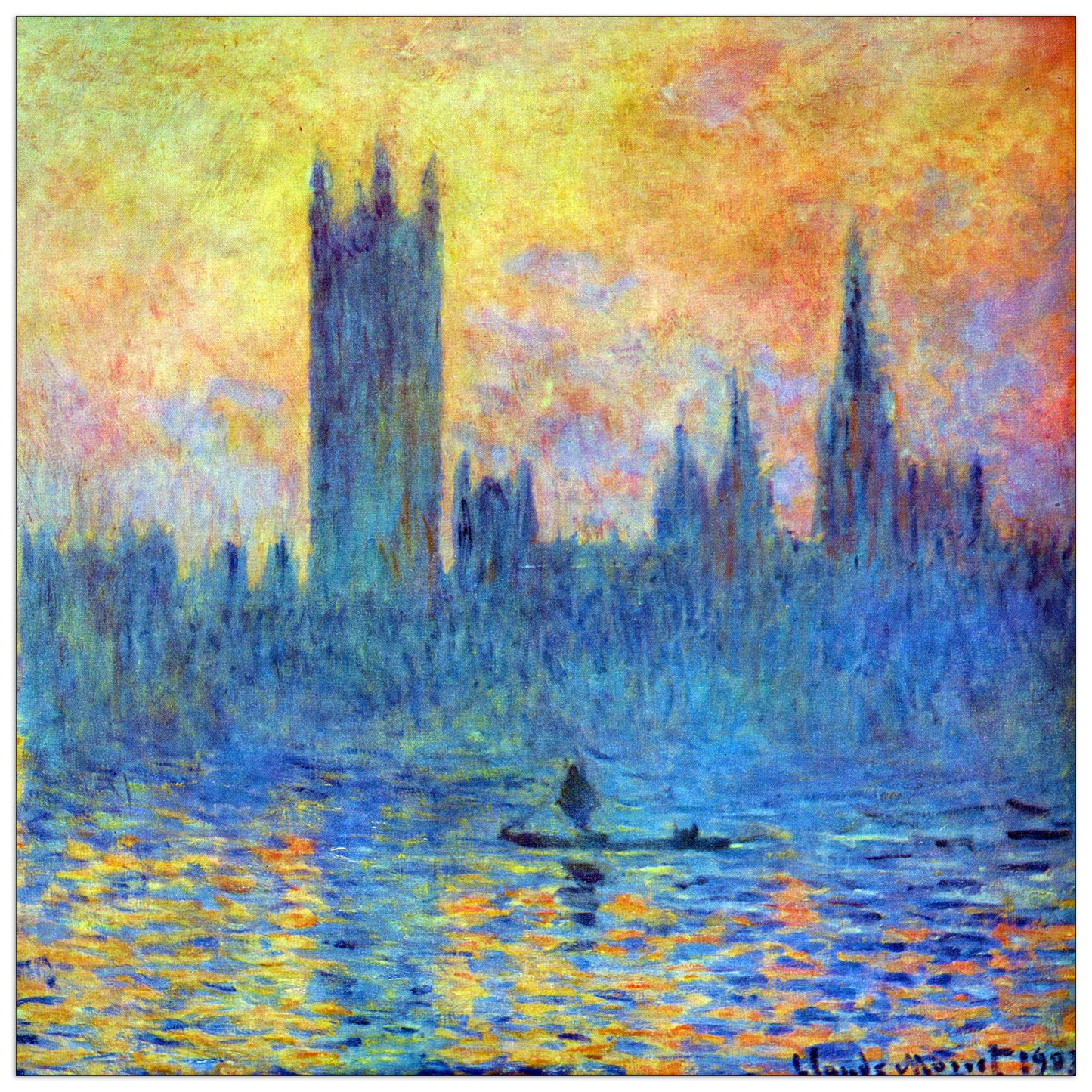 London Parliament in Winter cm 70x70