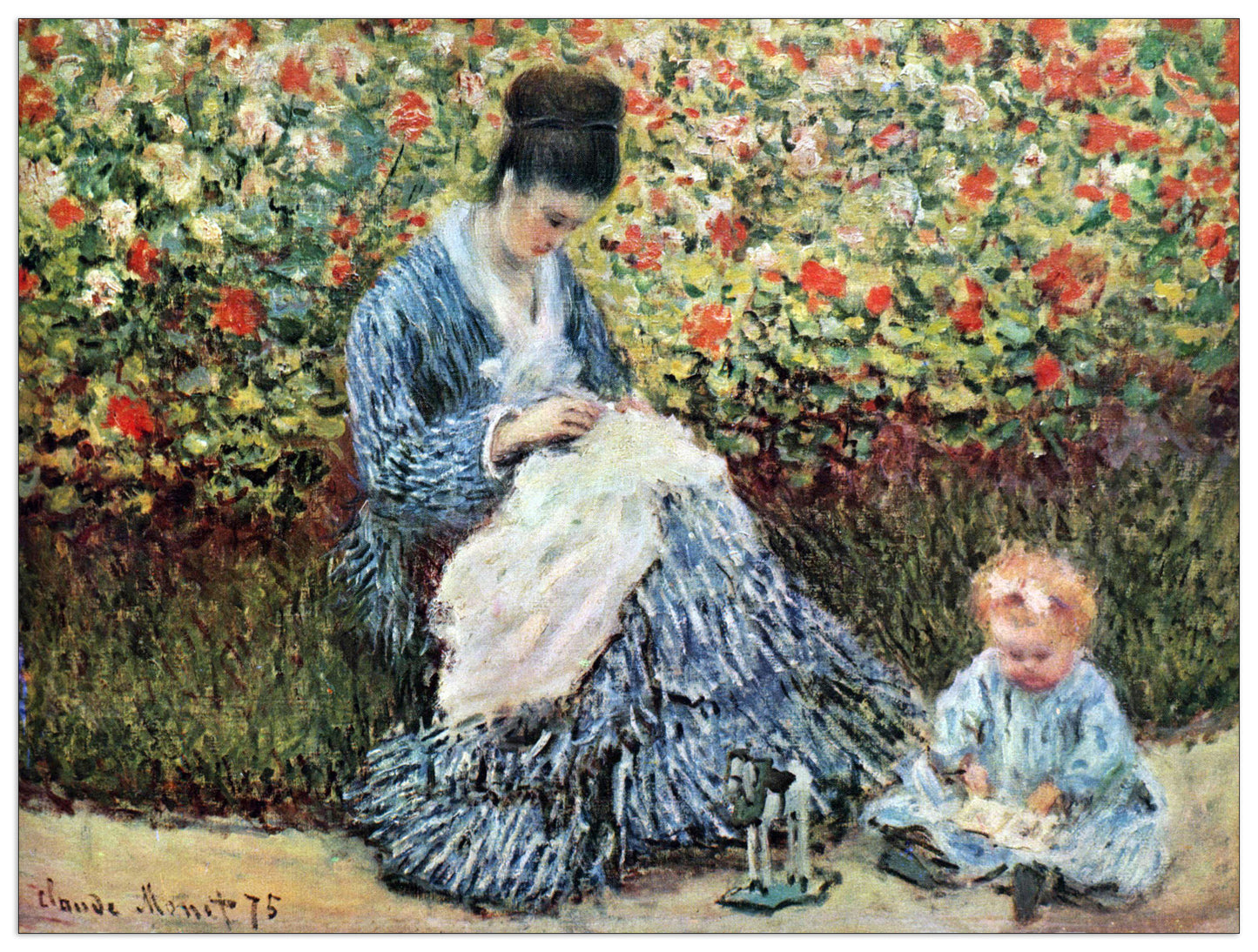 Madame Monet and child cm 80x60