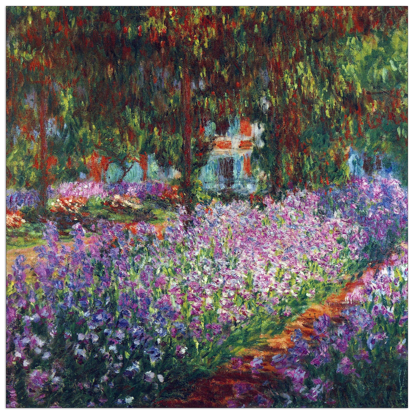 Monet's garden in Giverny cm 100x100