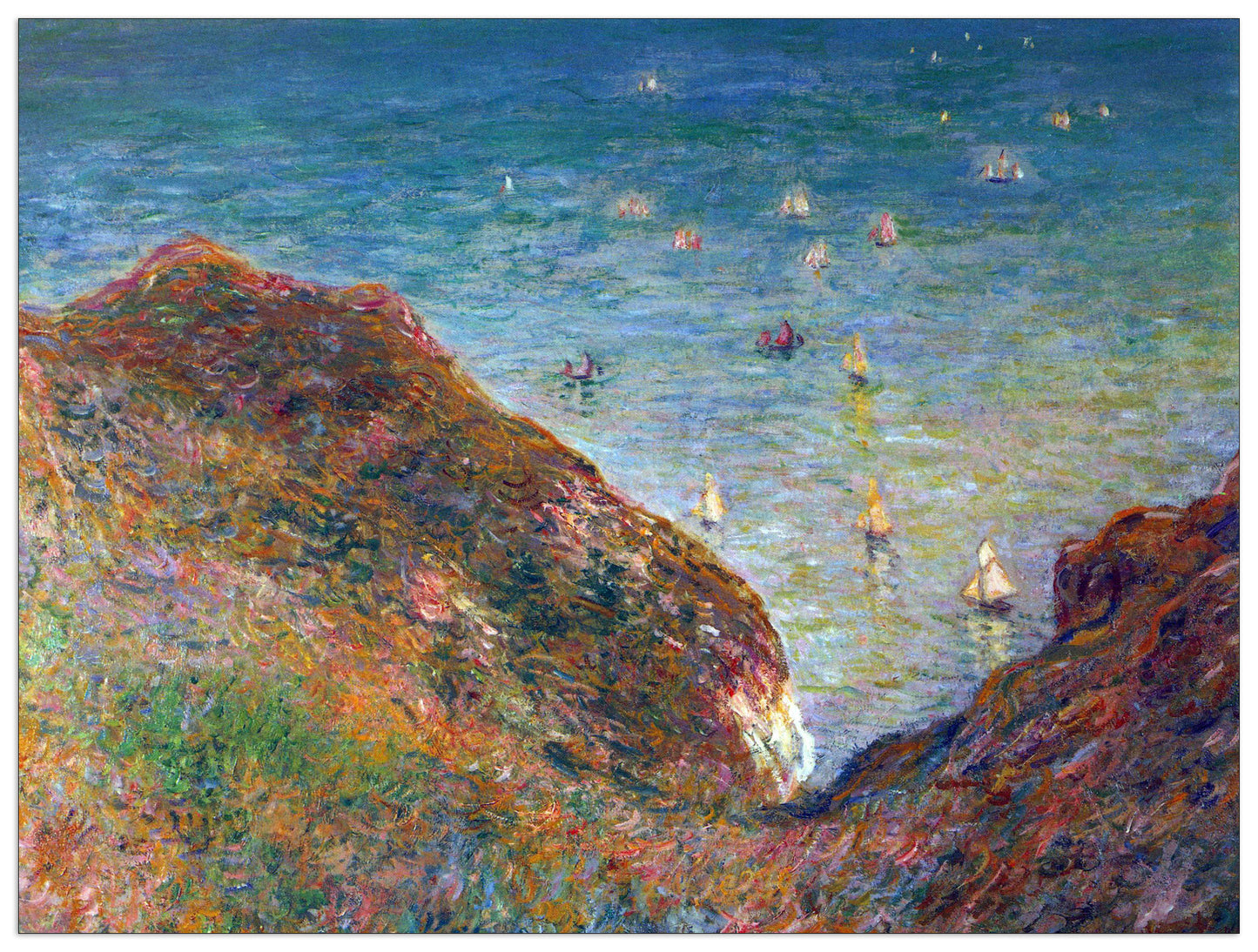 On the cliffs of Pour Ville, Fine weather cm 120x90