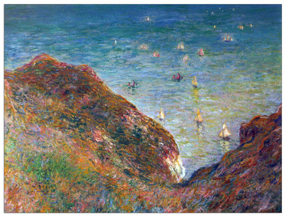 On the cliffs of Pour Ville, Fine weather cm 80x60