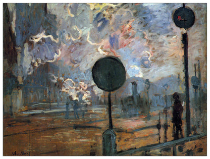 Outside the station Saint-Lazare, The signal cm 80x60