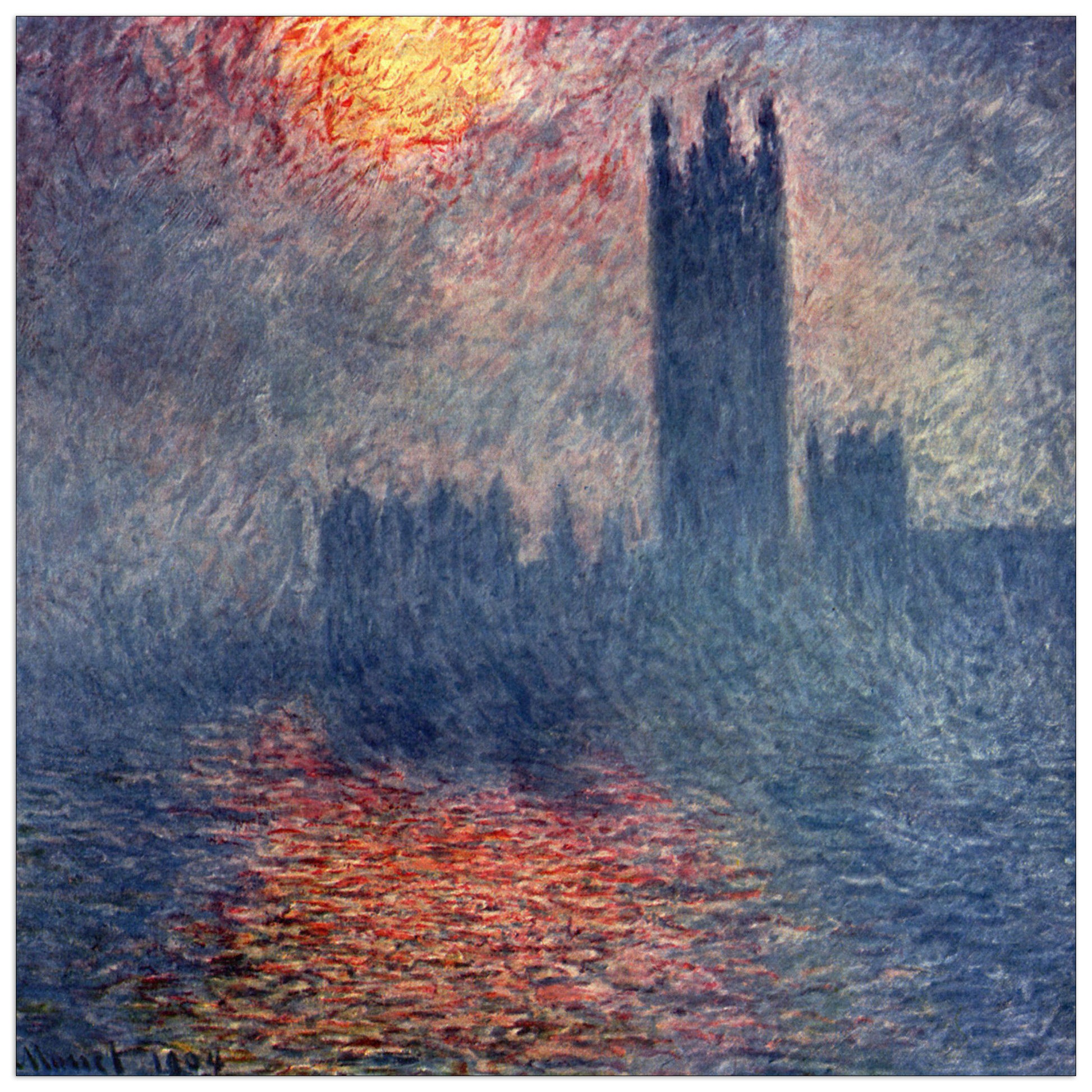 Parliament in London cm 50x50