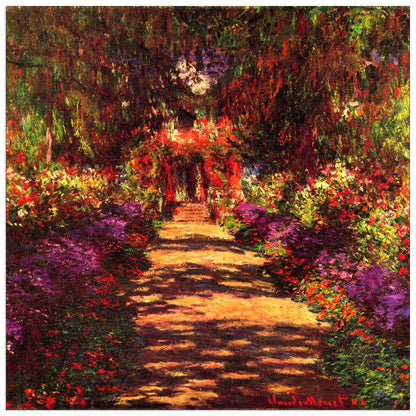 Path in Monets garden in Giverny cm 30x30