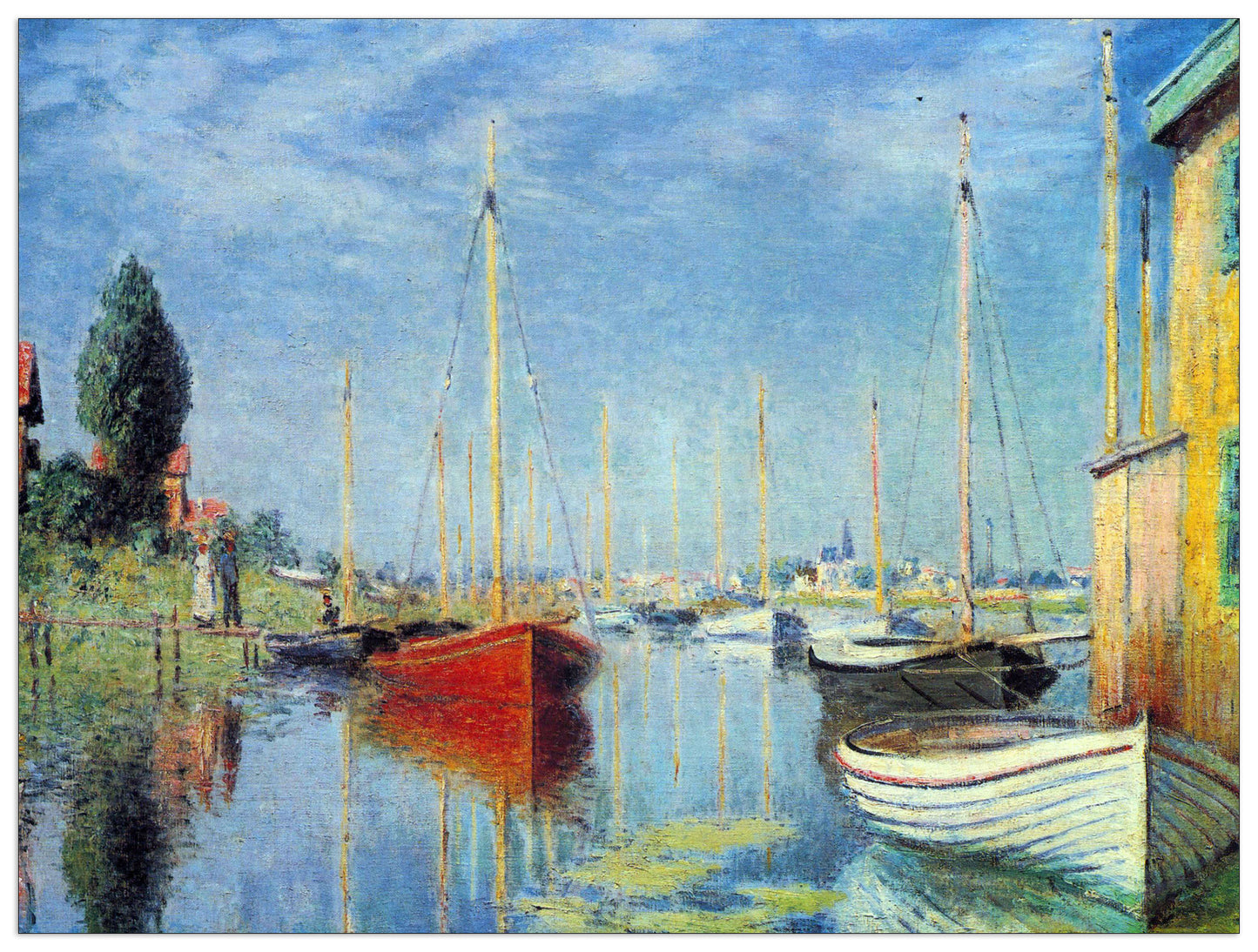 Pleasure Boats at Argenteuil cm 120x90