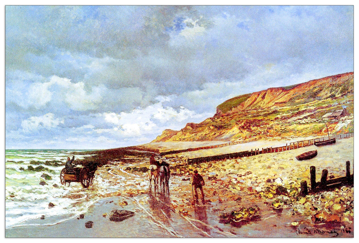Pointe de la Havre at low tide cm 135x90