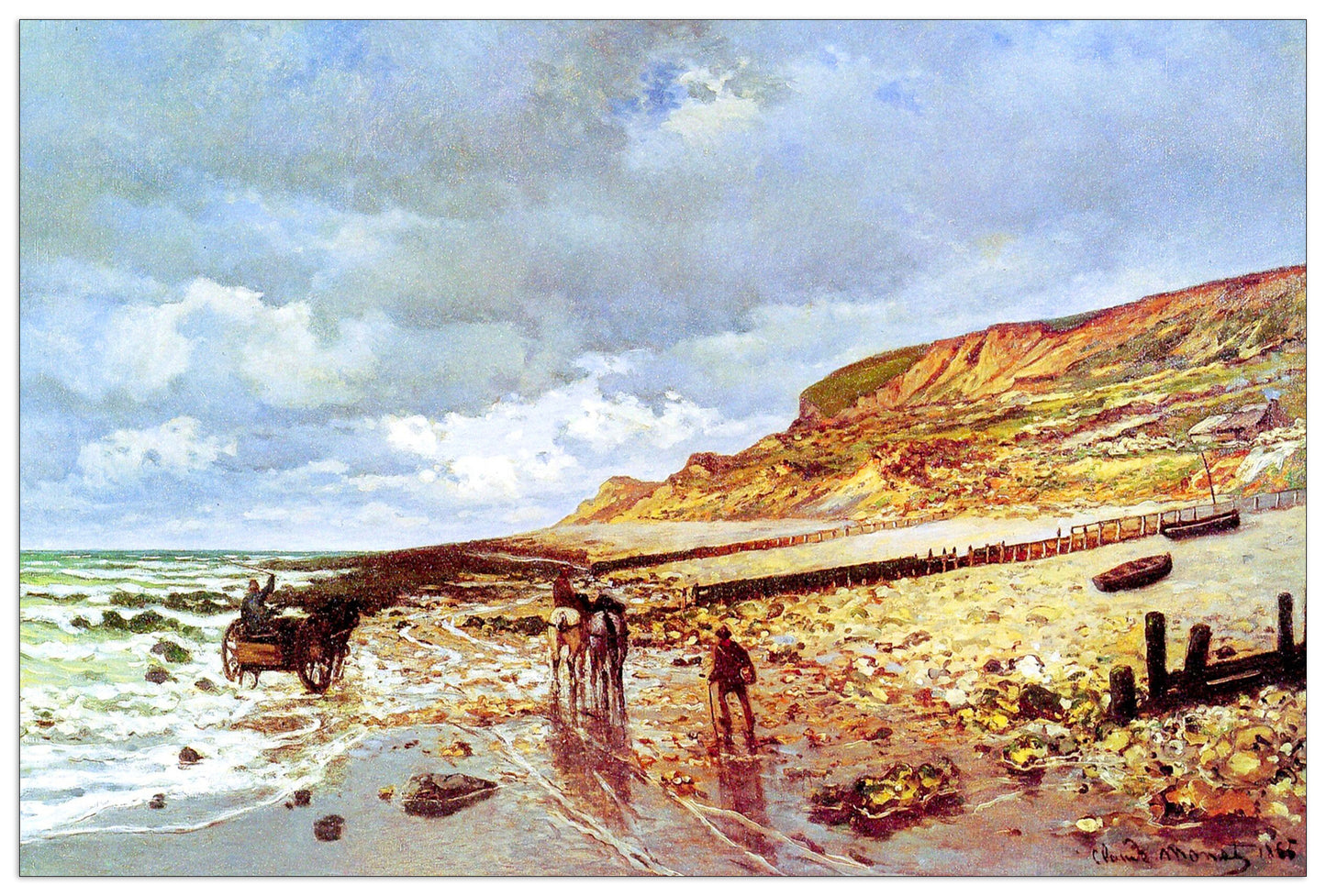 Pointe de la Havre at low tide cm 90x60