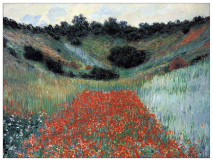 Poppy field in Giverny cm 120x90