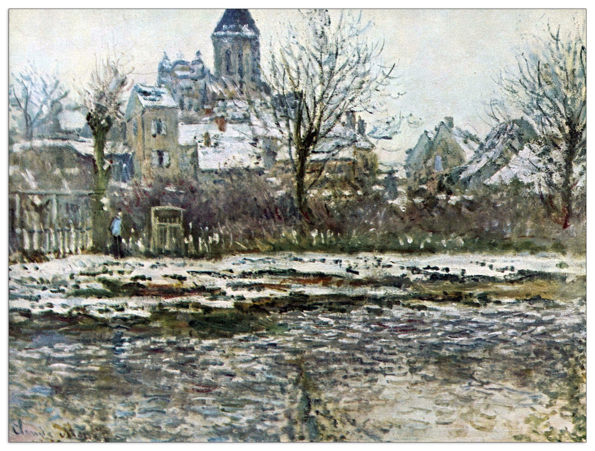 Snow in Vetheuil cm 120x90