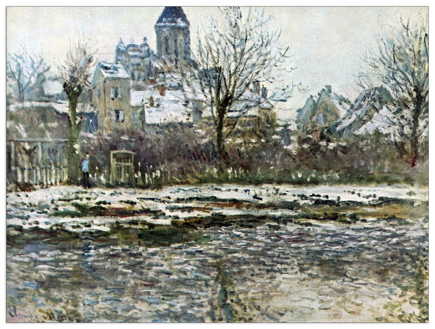 Snow in Vetheuil cm 80x60