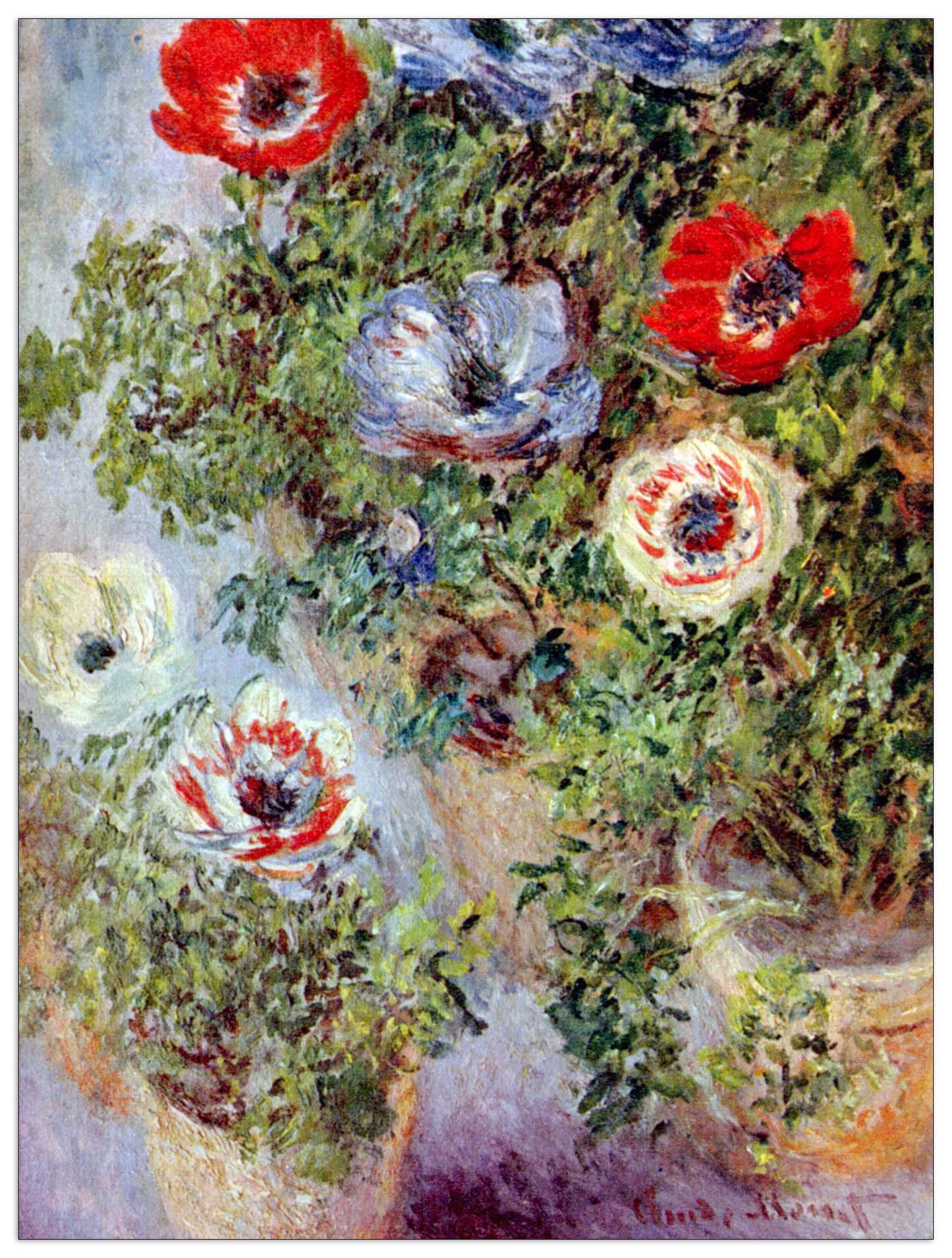 Still Life with Anemones cm 90x120