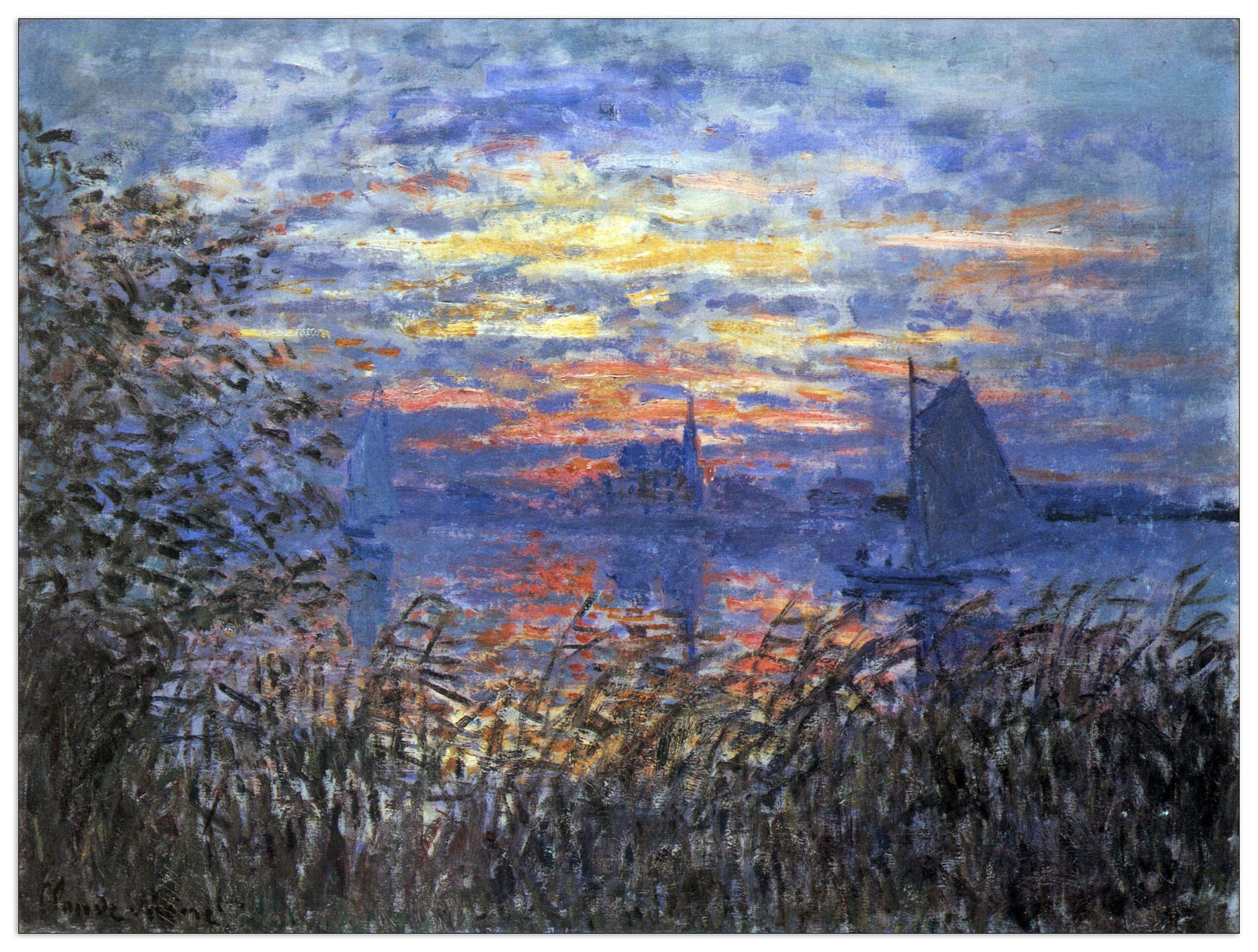 Sunset on the Seine cm 120x90