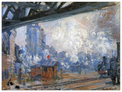 The Gare Saint-Lazare cm 120x90