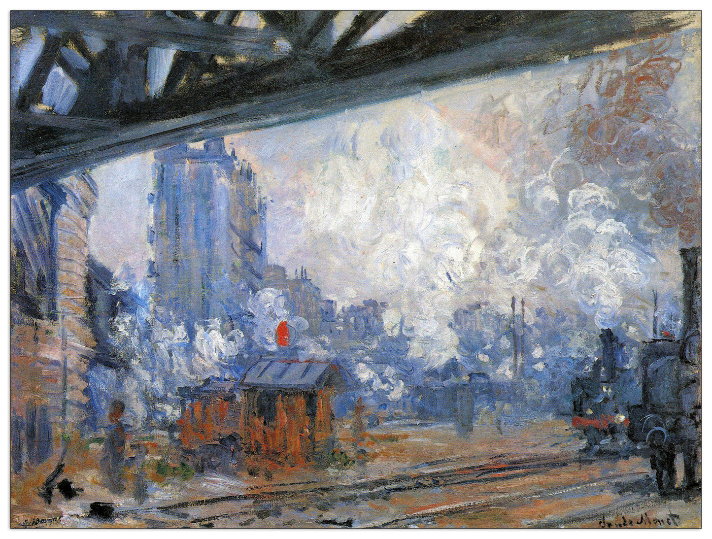 The Gare Saint-Lazare cm 80x60
