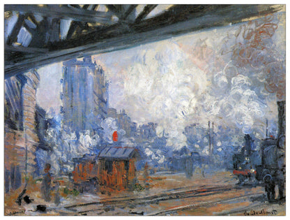 The Gare Saint-Lazare cm 80x60