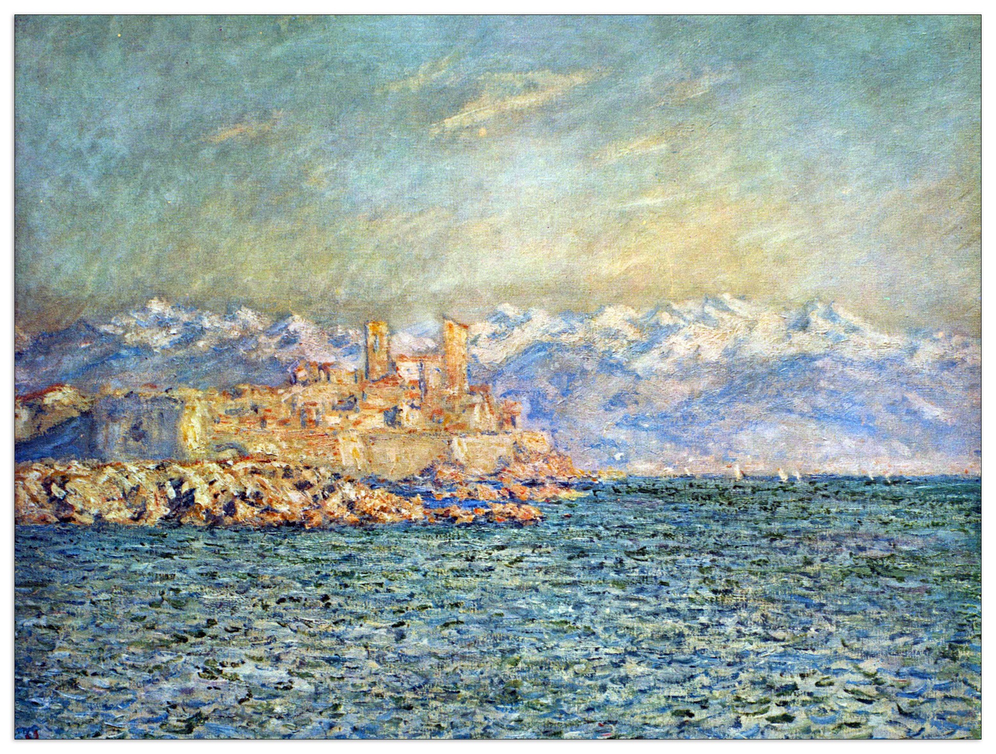 The old Fort in Antibes cm 80x60