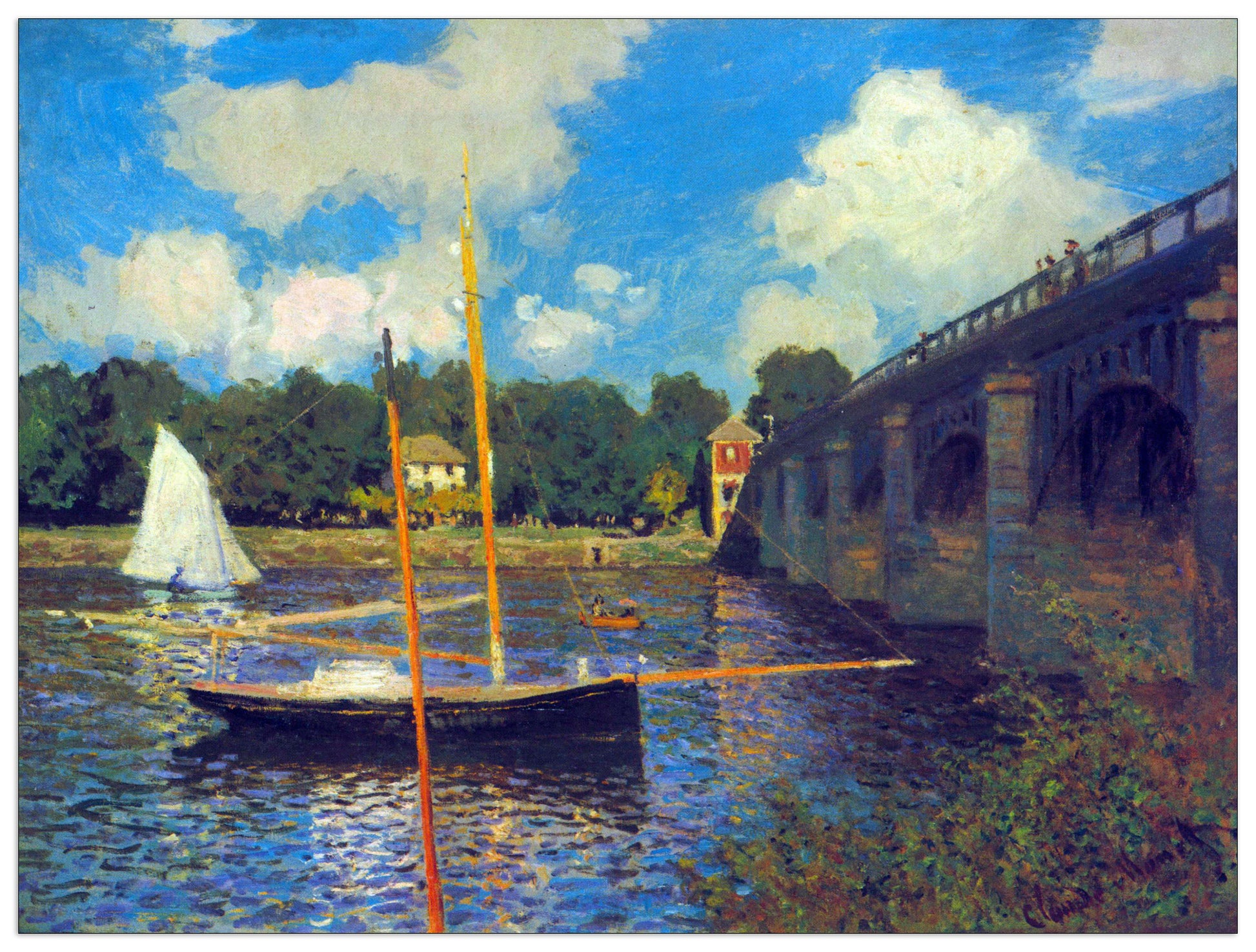 The road bridge, Argenteuil cm 80x60