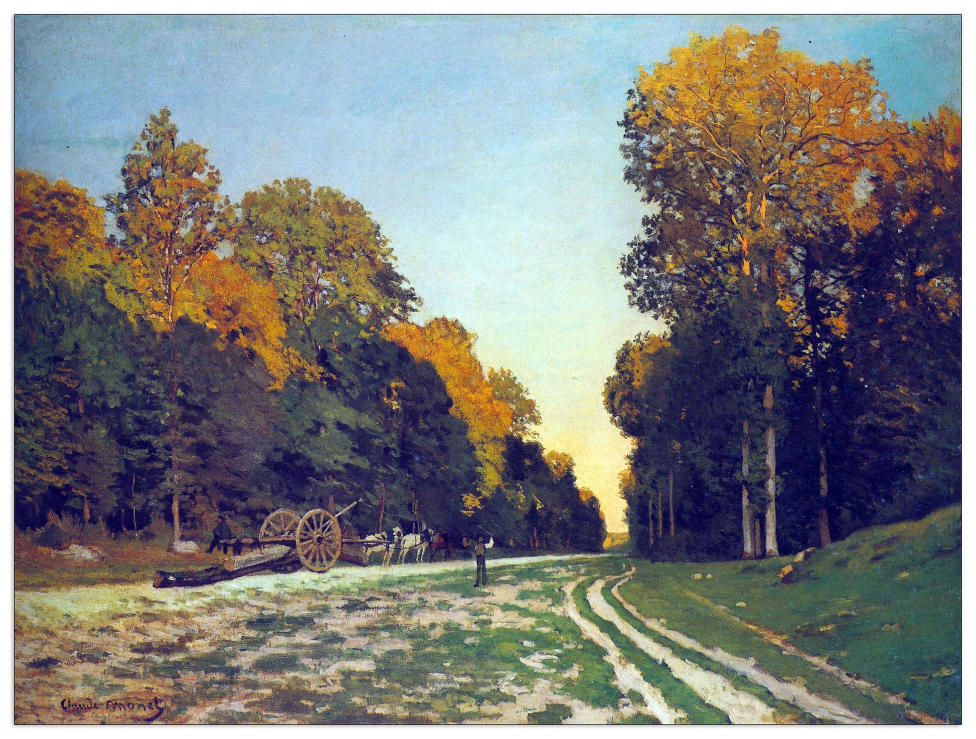The road from Chailly to Fontainebleau cm 80x60