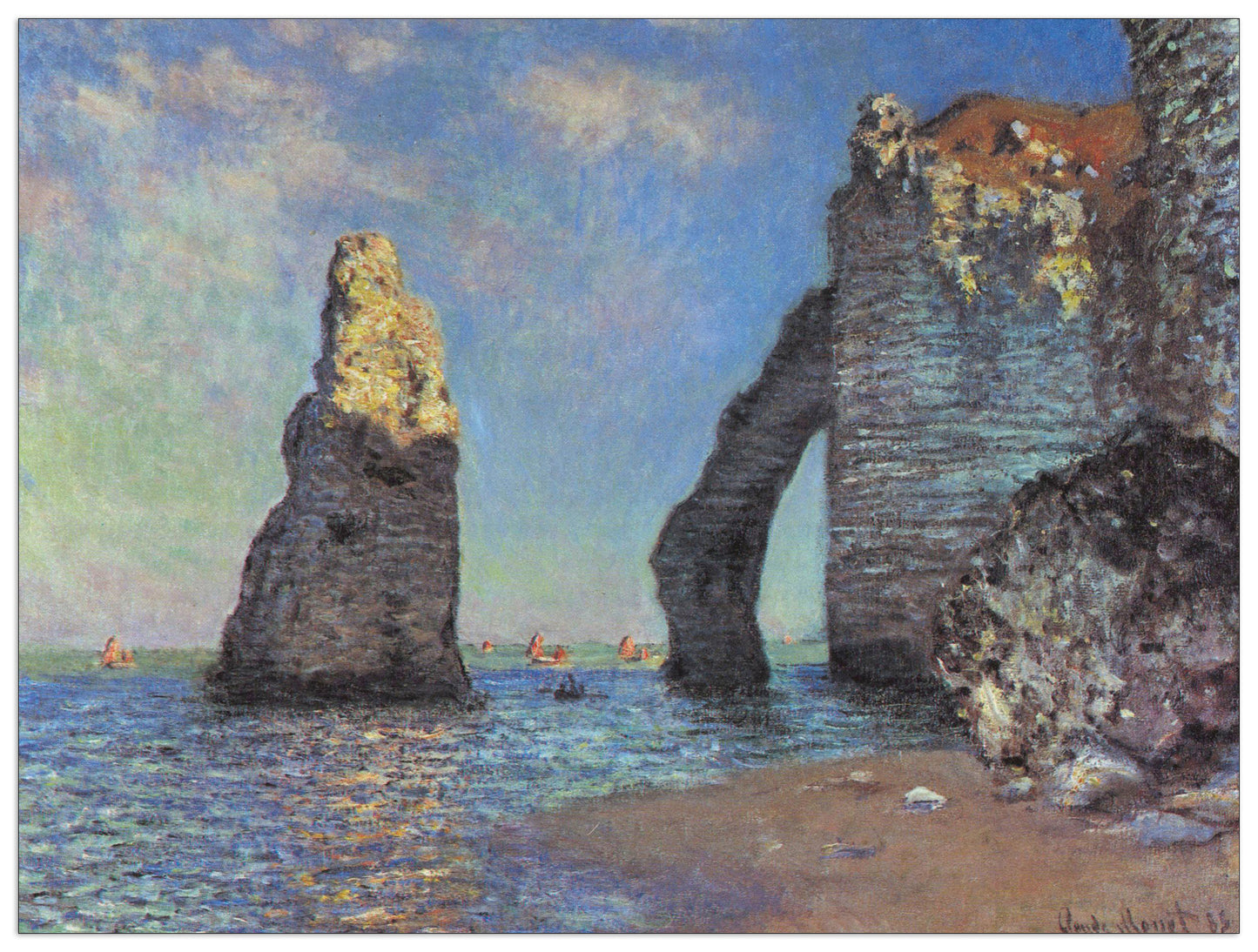 The rocky cliffs of EÌtretat cm 120x90