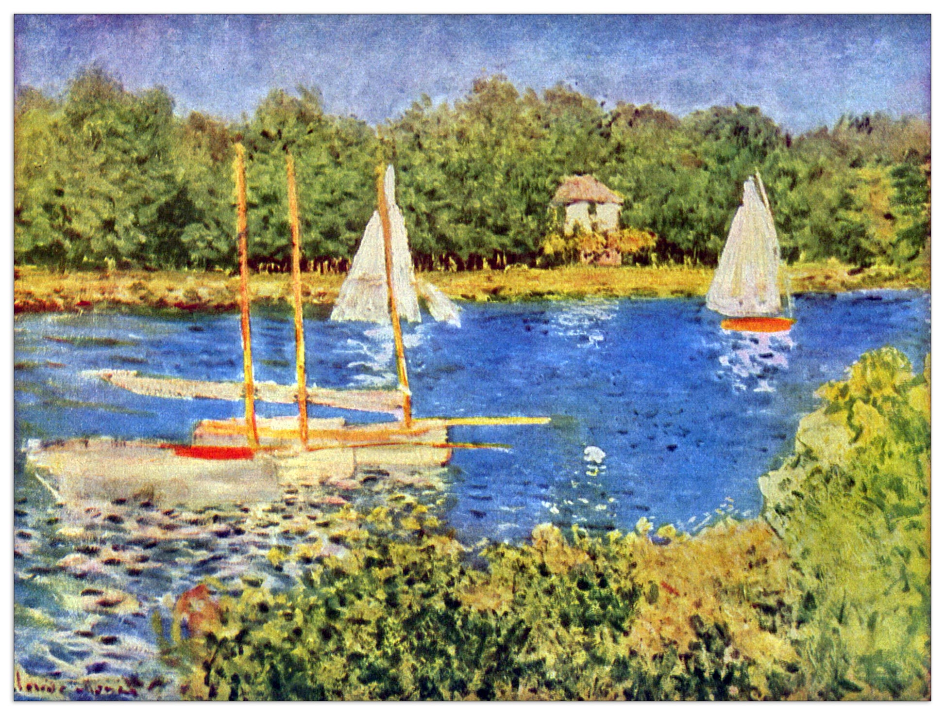 The Seine at Argenteuil Basin cm 80x60