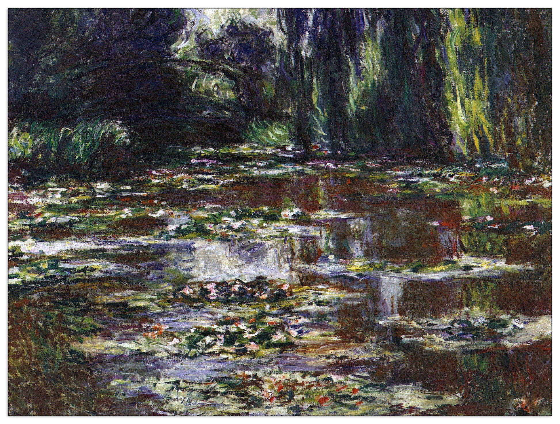 Water lilies, water landscape III cm 80x60