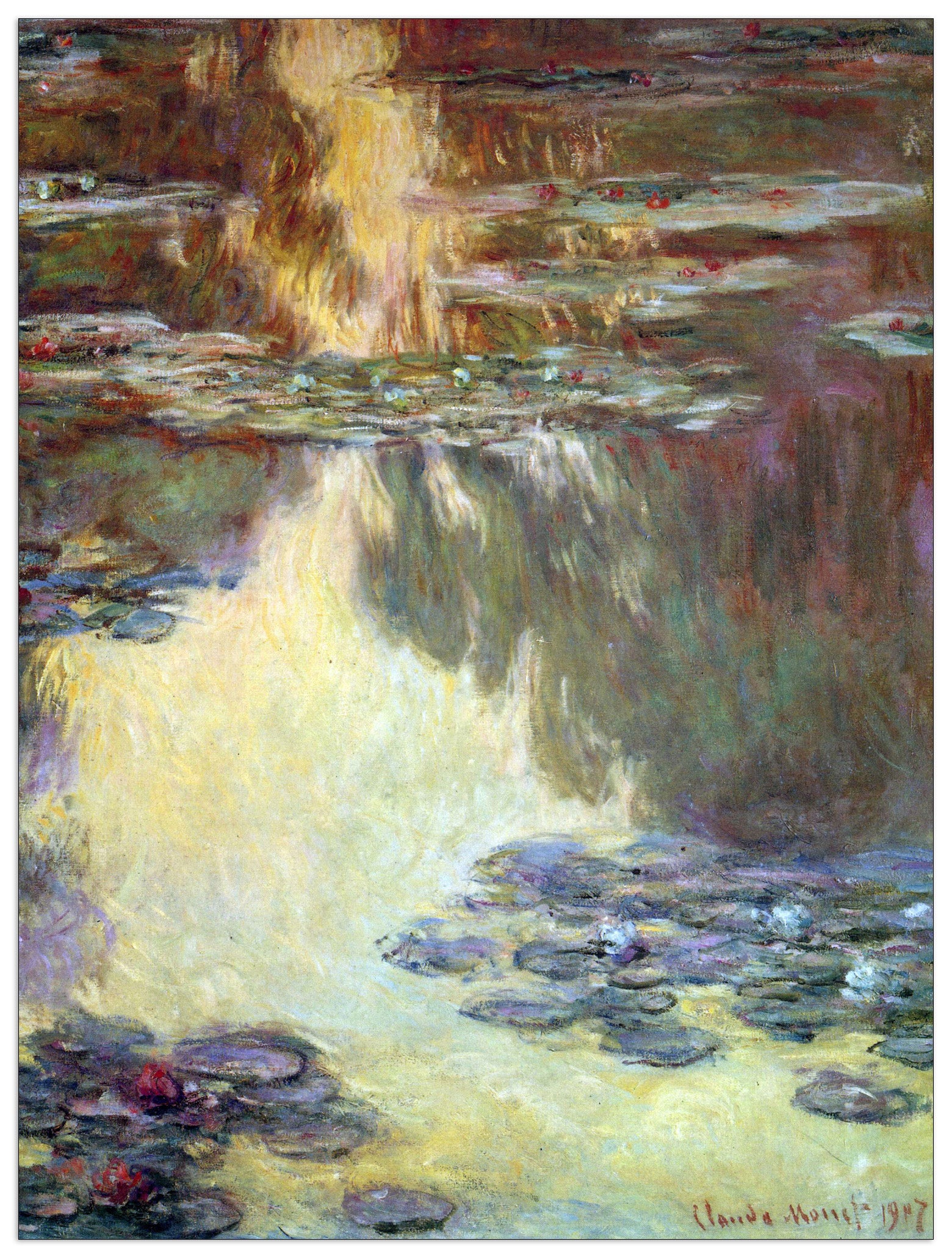 Water lilies, water landscape VI cm 60x80
