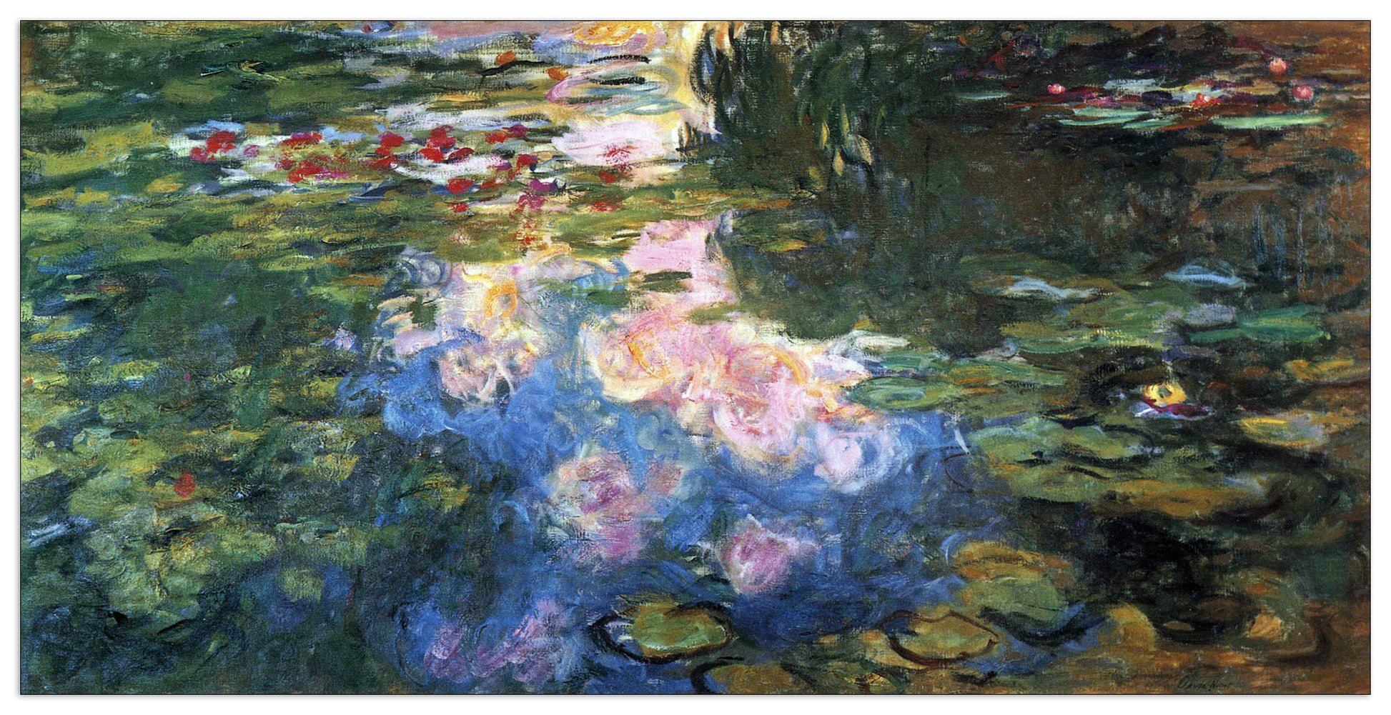 Water Lillies III cm 100x50