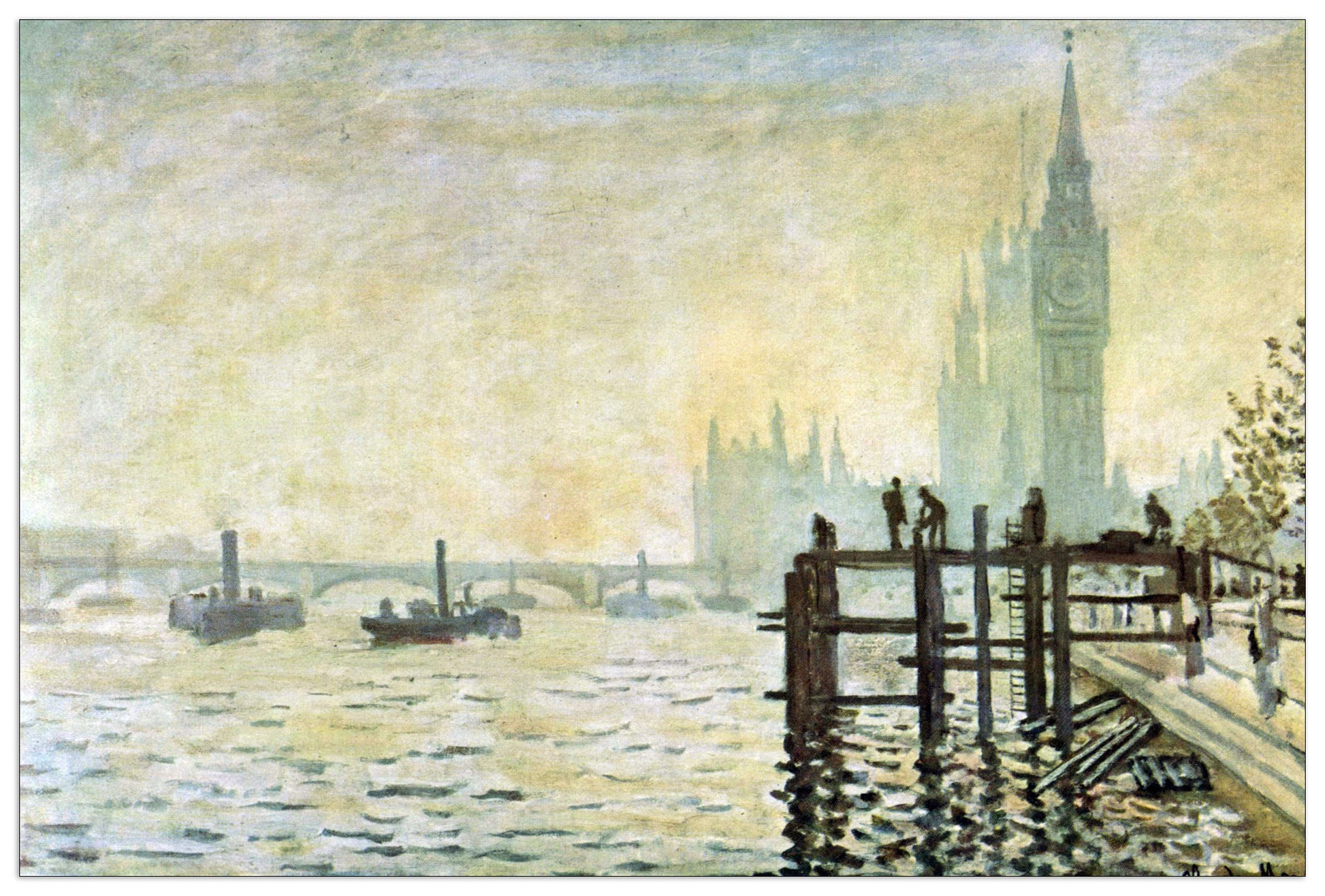 Westminster Bridge in London cm 90x60
