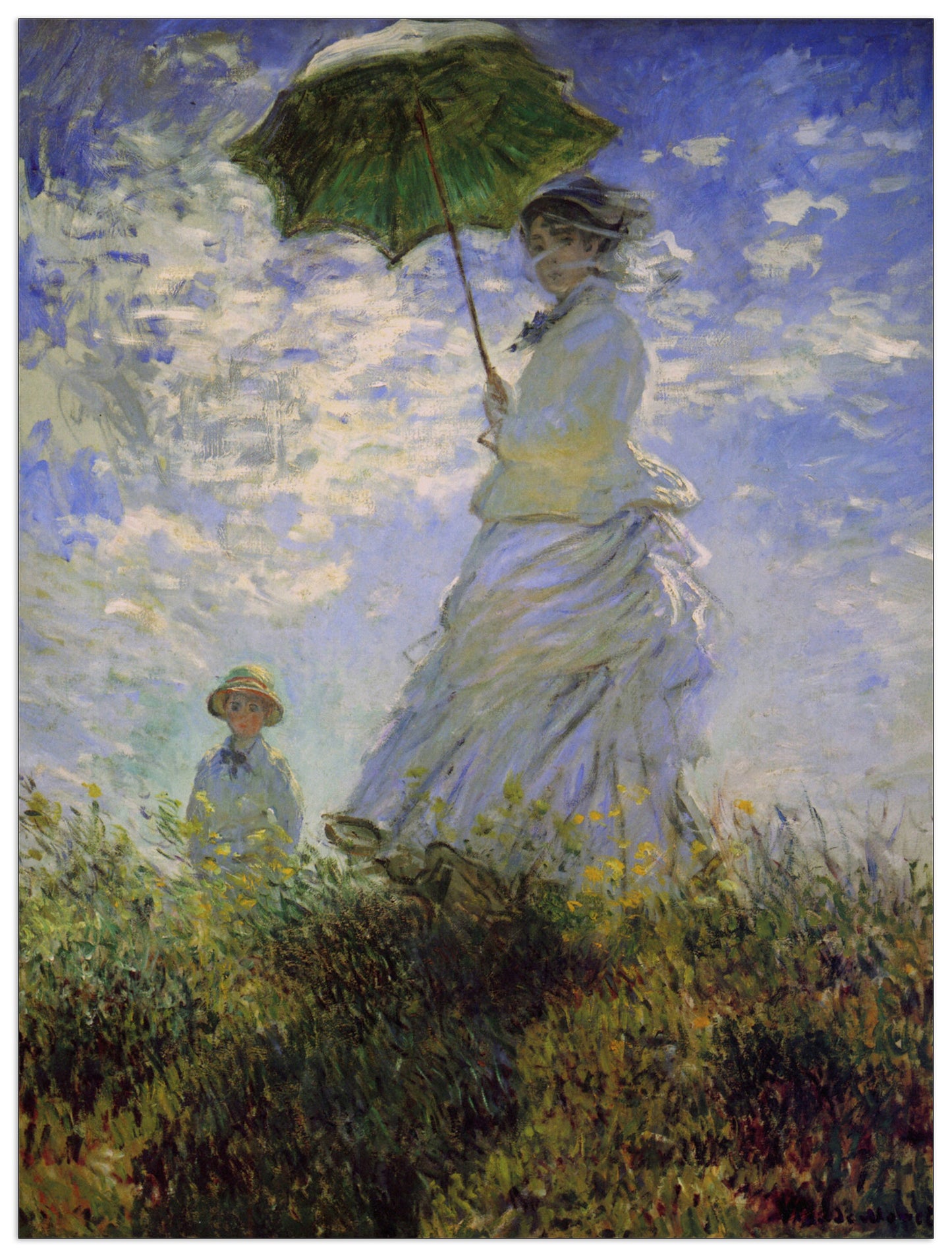 Woman with a parasol cm 90x120