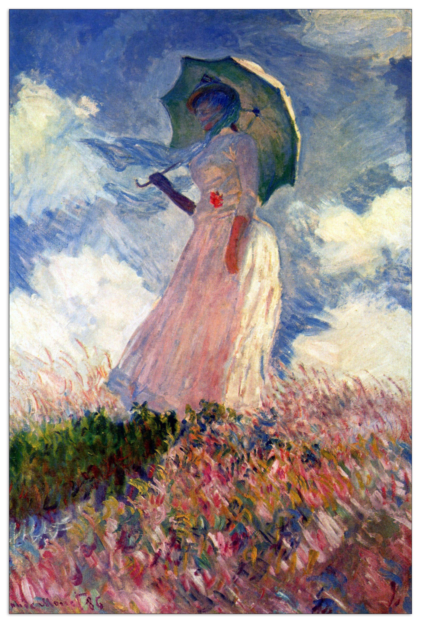 Woman with Parasol, study cm 60x90