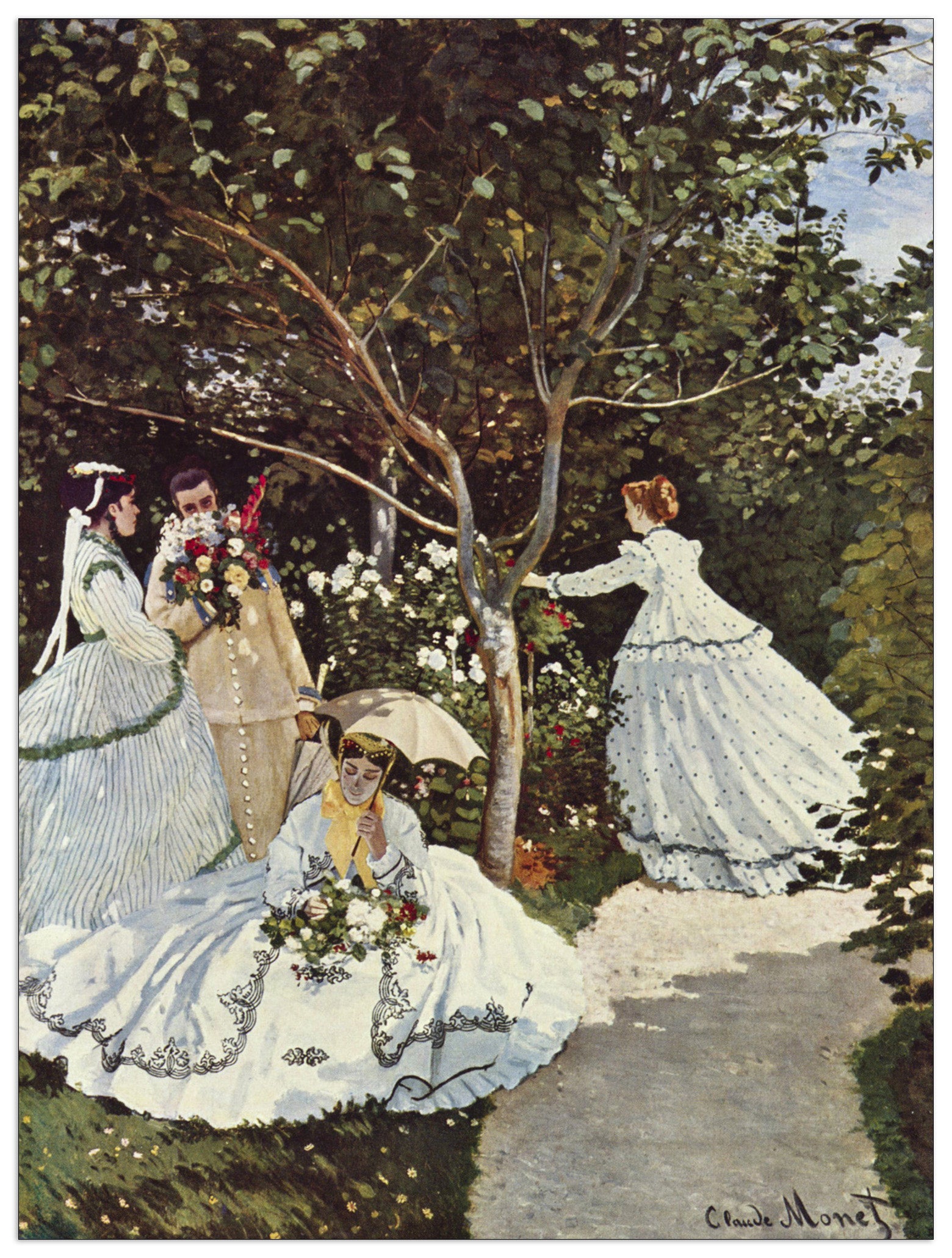 Women in the Garden cm 90x120