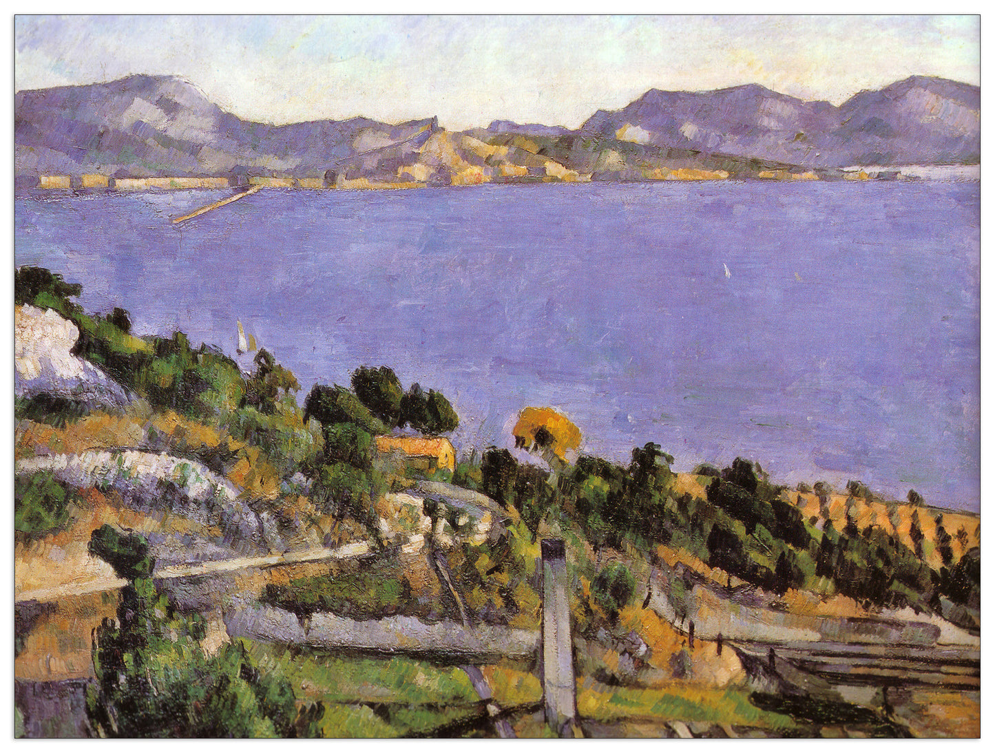L'Estaque vue du golfe de Marseille 1878 cm 80x60