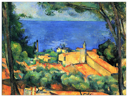 l'Estaque with Red Roofs cm 80x60