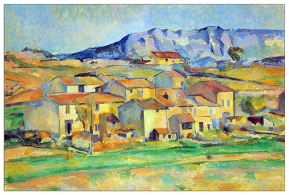 Montaigne Sainte-Victoire, from the environment beu Gardanne of view cm 135x90